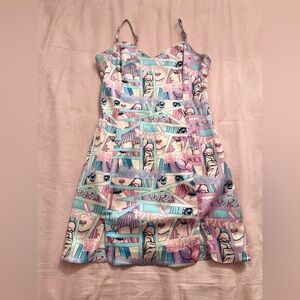 Sugar Thrillz Pastel Graphic Mini Dress